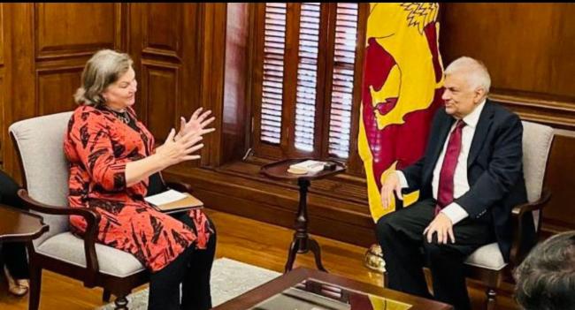 වික්ටෝරියා නූලන්ඩ් හා ජනපති අතර හමුවක්